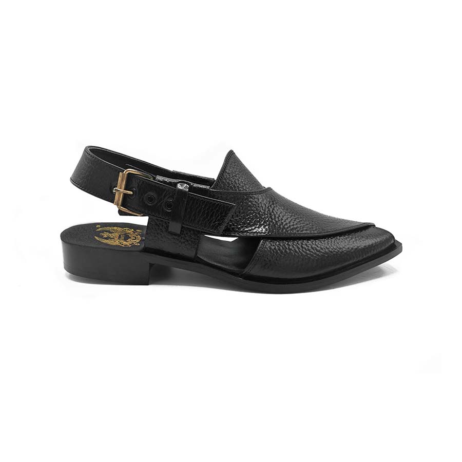 Black Embossed Peshawari